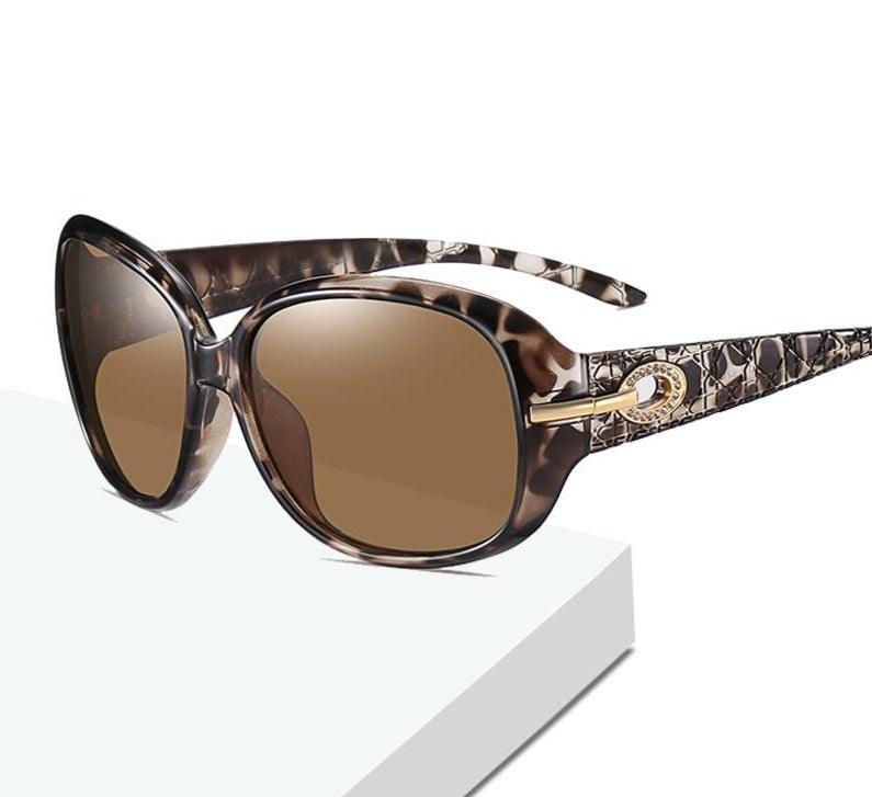 Women's polarized butterfly big frame sunglasses Bassi - Ever Collection NYC