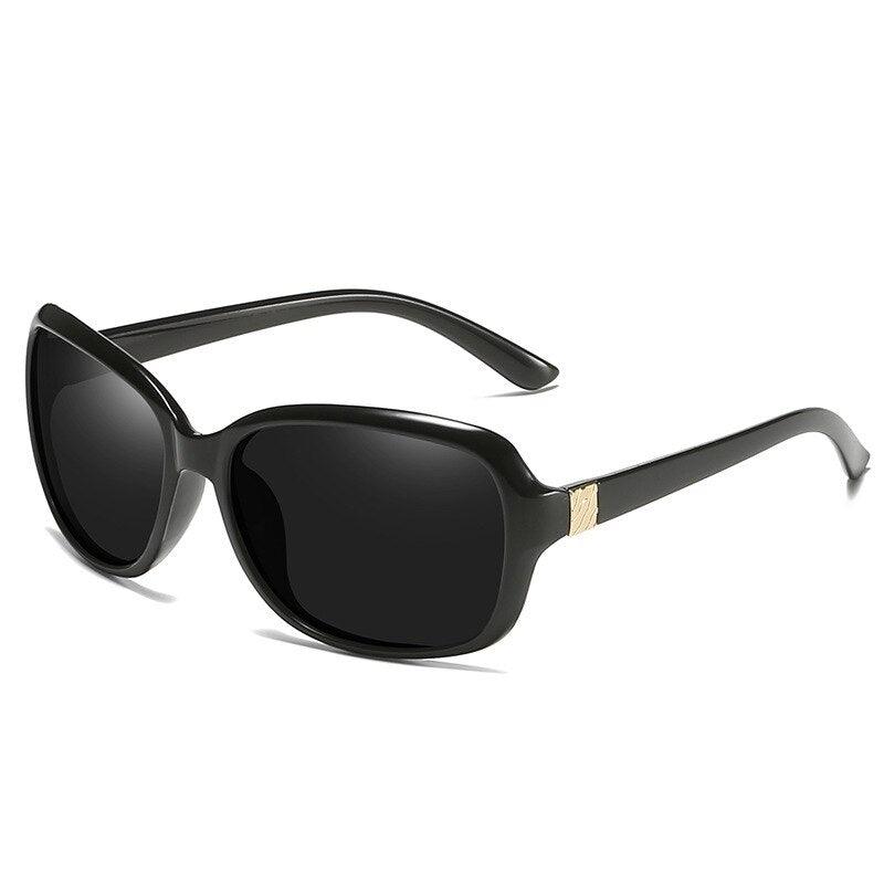 Round Polarized Sunglasses for Women 2021 Black Oversized Retro Vintage Big Sun Glasses Shades For Women - Ever Collection NYC