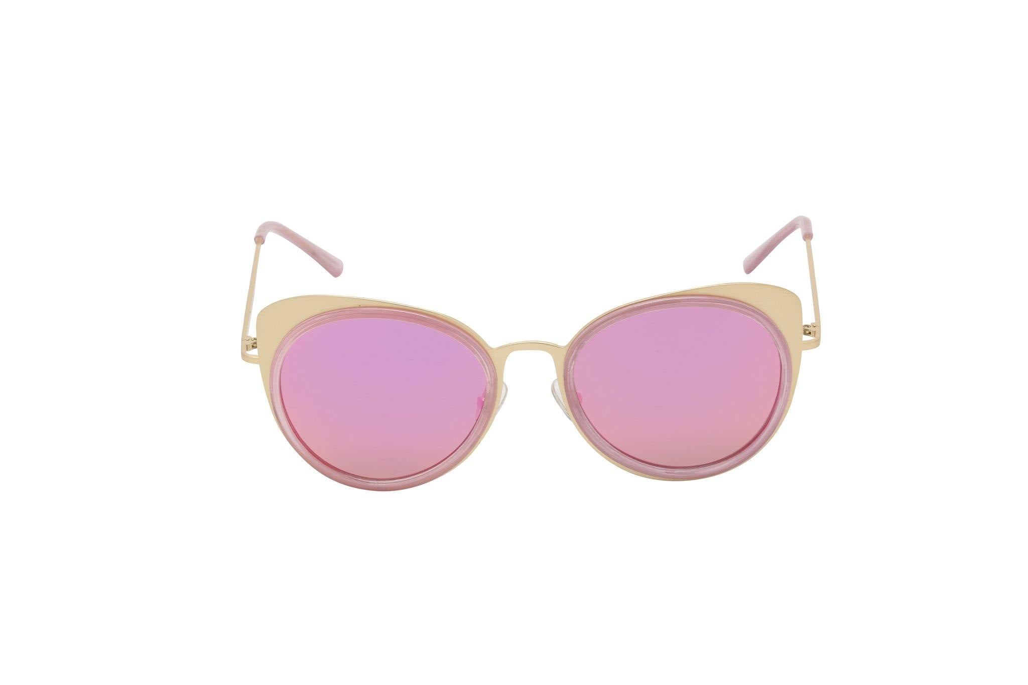 Women Round Metal Cat Eye Sunglasses Cat Walk - Ever Collection NYC