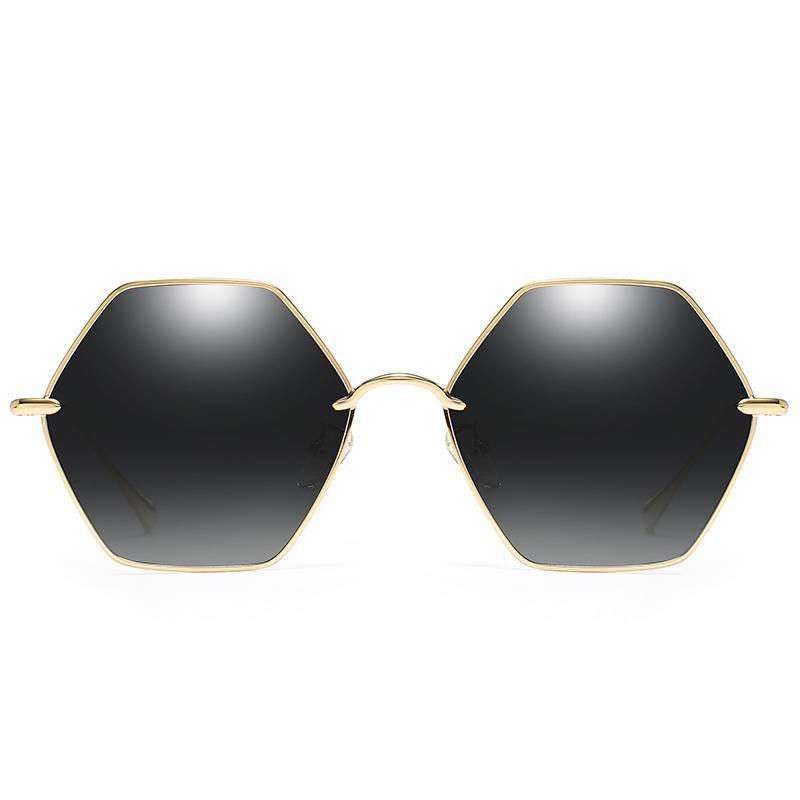 Metal Octagon Frame Sunglasses Luna - Ever Collection NYC