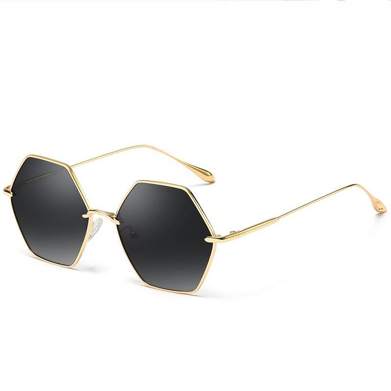 Metal Octagon Frame Sunglasses Luna - Ever Collection NYC