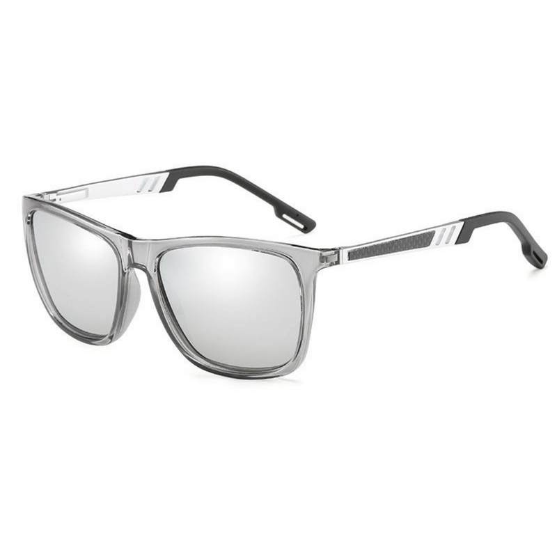Unisex Polarized Retro Square Metal Sunglasses Frostbite - Ever Collection NYC