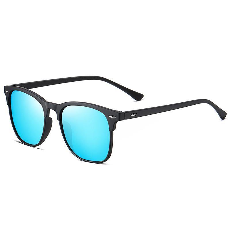 Unisex Polarized Browline Sunglasses Zeta