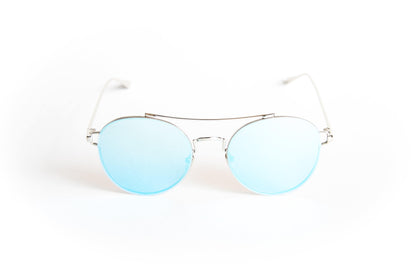 Unisex Round Metal Sunglasses Ground Round - Ever Collection NYC