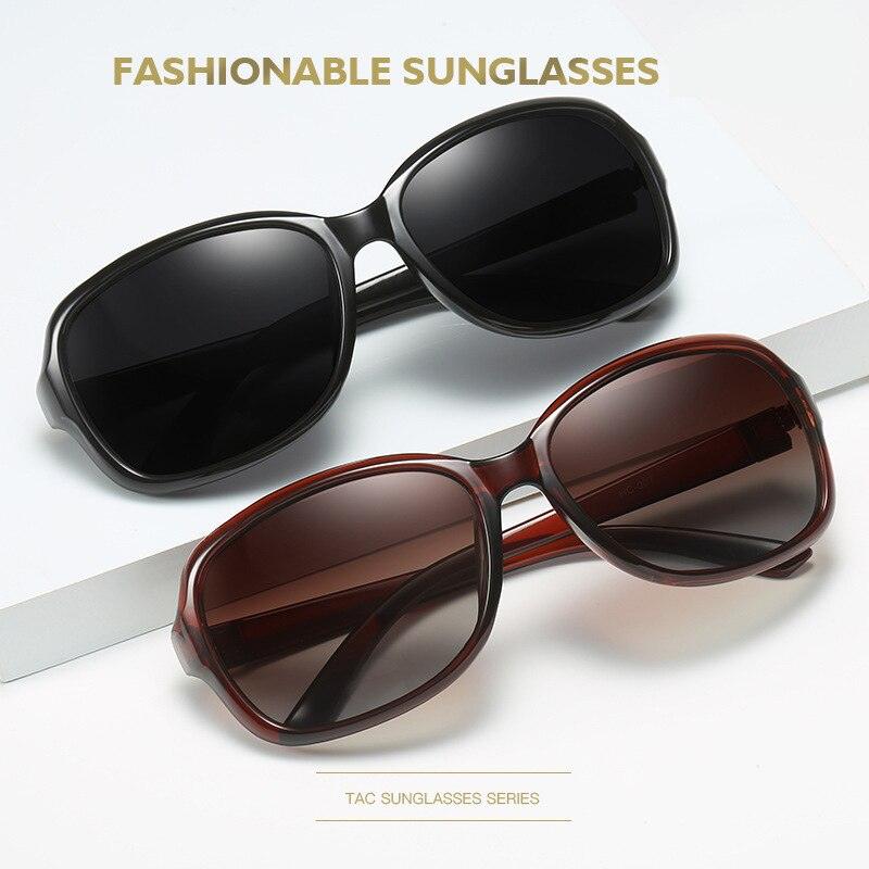 Round Polarized Sunglasses for Women 2021 Black Oversized Retro Vintage Big Sun Glasses Shades For Women - Ever Collection NYC
