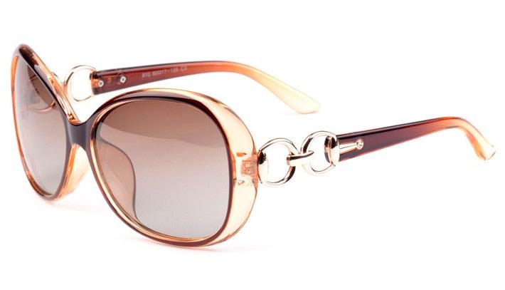 Polarized oversized round sunglasses Danika - Ever Collection NYC