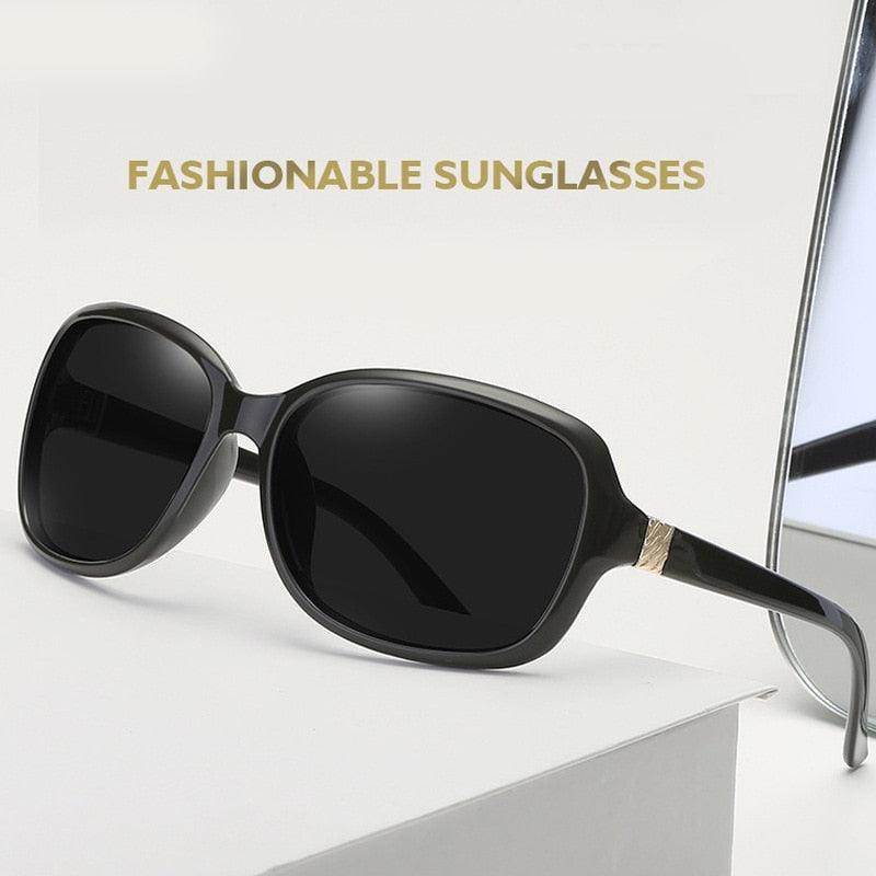 Round Polarized Sunglasses for Women 2021 Black Oversized Retro Vintage Big Sun Glasses Shades For Women - Ever Collection NYC