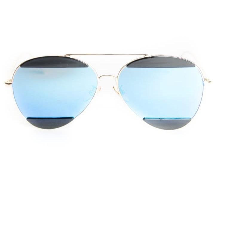 Unisex Metal Sunglasses With Marble Accent Marble Aviators - Ever Collection NYC
