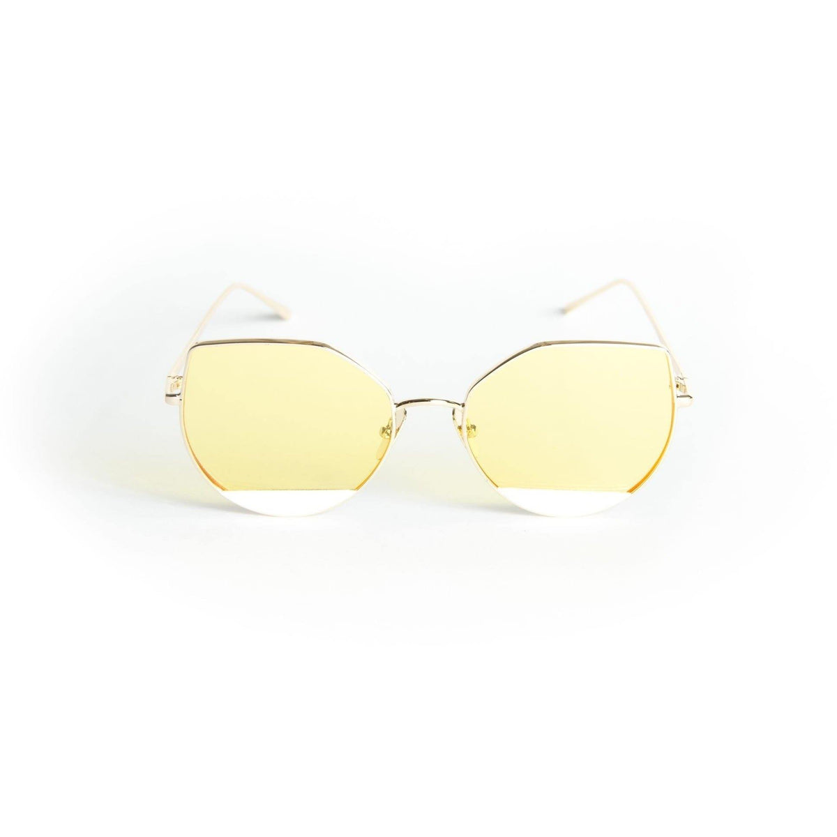 Big Oversized Unisex Metal Bella Cat Eye Style Sunglasses  display picture 2