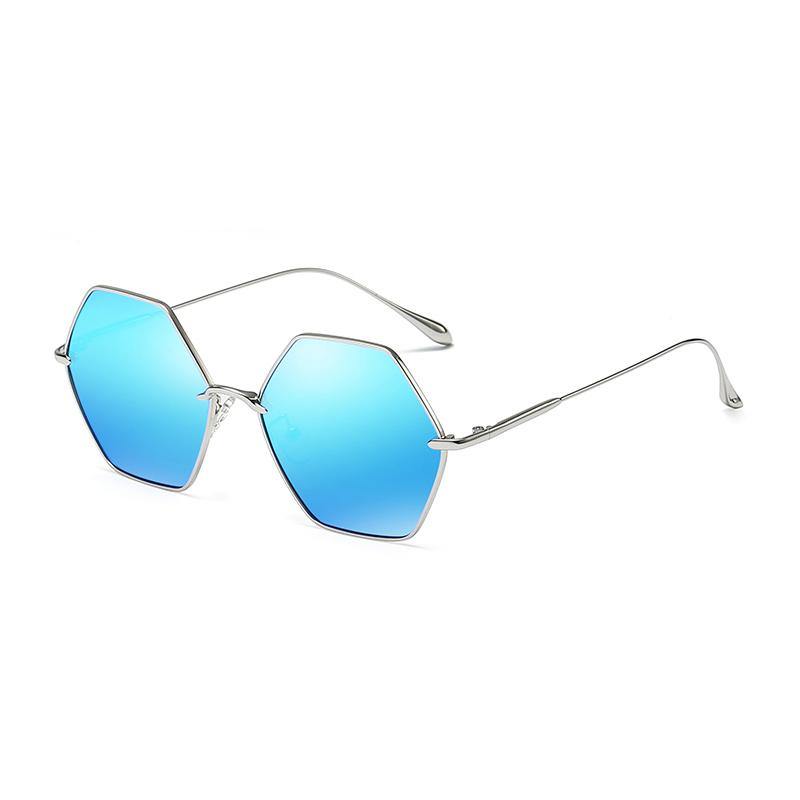 Metal Octagon Frame Sunglasses Luna - Ever Collection NYC
